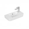 Villeroy & Boch O.novo Umywalka wisząca mała 50x25 cm z otworem na baterię po prawej stronie z przelewem weiss alpin 4342R501